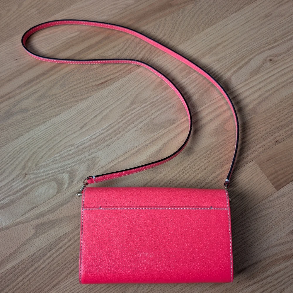 Kate Spade neon pink crossbody Natalie Wellesley hot rose - Picture 2 of 3